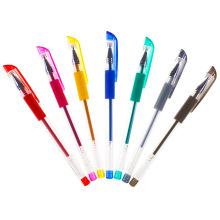 Glitter gel pen color gel pen children's fluorescent glitter pen school painting supplies